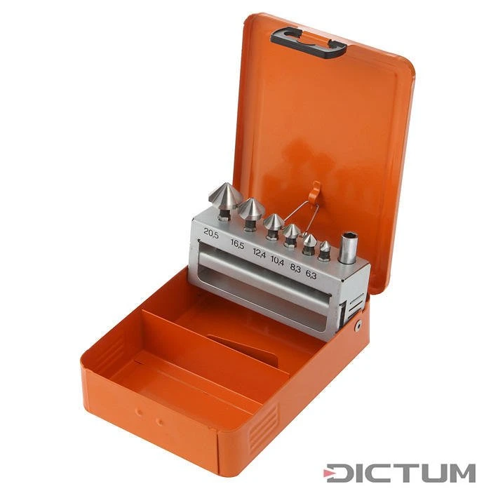 Jeu De Chanfreineurs 90°, Avec Porte-embout, 7 Pièces