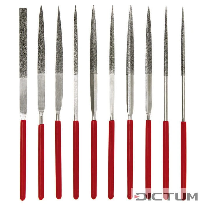 Limes-aiguilles Diamant, Polycristallines, Jeu De 10 Pièces