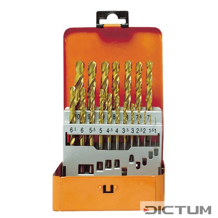 Jeu De Forets Hélicoïdaux » ECO «, Métal, 19 Pièces