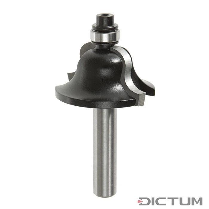 Fraise HW Romaine à Profil, Roulem. à B., Queue Ø 8 Mm, R 6,35 Mm, Ø 34,9 Mm